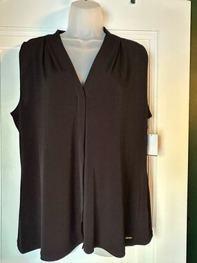 Calvin Klein Black Sleeveless V-Neck Camisole